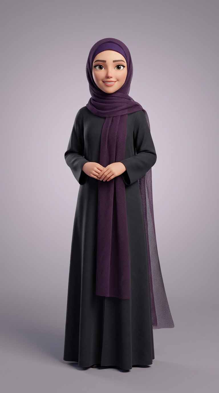 پرامپت هوش مصنوعی پرامپت زن محجبه کارتونی - تصویر AI تولیدشده با هوش مصنوعی | عکسومی