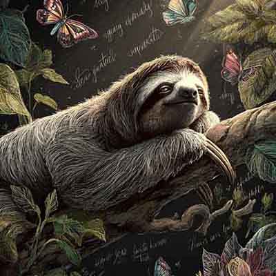 chalkboard art Style